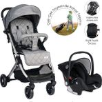 Lorelli Fiorano Kabin Boy Travel Set Gri Bebek Arabası