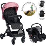 Lorelli Fiorano Kabin Travel Set Pembe Bebek Arabası
