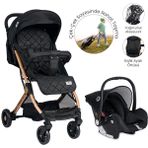 Lorelli Fiorano Kabin Travel Set Siyah Bebek Arabası