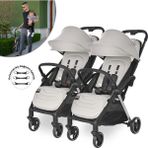 Lorelli Loret Otomatik Katlanan Kabin Boy & Ikiz Bebek Arabası - Grey - Gri