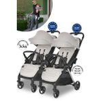 Lorelli Loret Otomatik Katlanan Kabin Boy & İkiz Bebek Arabası - Grey