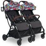 Lorelli Minori Ayrılıp Birleşebilen Kabin Ikiz Bebek Arabası - Magic Flowers - Renkli