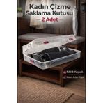 Loremp 2 Adet Çizme Kutusu - Standart - Beyaz