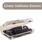 Loremp Kadın Çizme Kutusu Saklama Kutusu 3 Adet Çizme Koruma Saklama - Standart - Beyaz