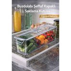 LOREMPBOX Buzdolabı Şeffaf Kapaklı Saklama Kutusu | Kapaklı Organizer | Sebze Meyve Düzenleyici