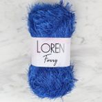 Loren 34043 RF004 Furry Saks Mavisi El Örgü İpi