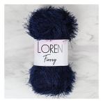 Loren 34044 RF005 Furry Lacivert El Örgü İpi