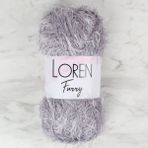 Loren 34045 RF006 Furry Gri El Örgü İpi