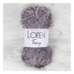 Loren 34056 RF036 Furry Koyu Gri El Örgü İpi