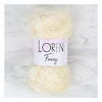 Loren 34062 RF065 Furry Krem El Örgü İpi