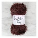 Loren 34064 RF093 Furry Kahverengi El Örgü İpi