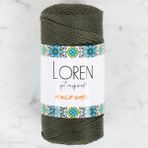 Loren 34337 RM0195 Macrame Asker Yeşili El Örgü İpi