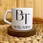 Loren Gift Baş Harf Temalı Kişiye Özel Isim Soyisim Porselen Lüks Kupa 250 ml - Renkli