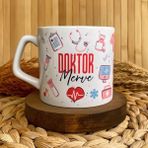 Loren Gift Doktor Temalı Pastel Kişiye Özel Lüks Kupa - Renkli