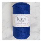 Loren LM029 34435 Polyester Soft Macrame Saks Mavisi El Örgü İpi