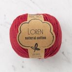 Loren Natural Cotton 33912 R099 Vişne Çürüğü El Örgü İpi
