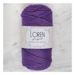 Loren Polyester Soft Macrame 34434 LM025 Koyu Mor El Örgü İpi