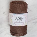 Loren Polyester Soft Macrame 34438 LM032 Kahverengi El Örgü İpi