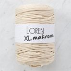 Loren R040 33705 XL Makrome Açık Bej El Örgü İpi