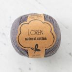 Loren R082 33899 Natural Cotton Antrasit El Örgü İpi