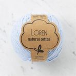 Loren R090 33921 Natural Cotton Bebe Mavi El Örgü İpi