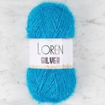 Loren RS0003 34090 Silver Mavi El Örgü İpi
