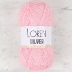 Loren RS0013 34074 Silver Toz Pembe El Örgü İpi