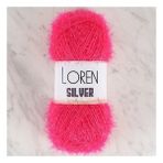 Loren RS0021 34077 Silver Fuşya El Örgü İpi