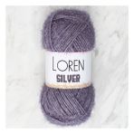 Loren RS0036 34098 Silver Antrasit El Örgü İpi