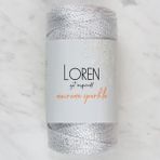 Loren Simli Makreme Çanta Ipi 2 Adet - Gümüş Gri