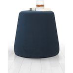 Lorence Home Broch Puf Gecemavi - Yükseklik: 44cm, Çap: 40cm - Gece Mavisi