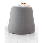 Lorence Home Broch Puf Gri - Yükseklik: 44cm, Çap: 40cm