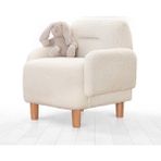 Lorence Home Cobie Teddy Çocuk Koltuğu - Beyaz