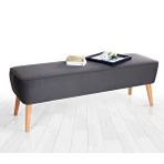 Lorence Home Dunel Gri Bench Puf