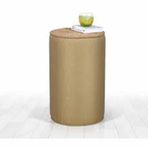 Lorence Home Filika Sehpa Gold Puf