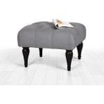 Lorence Home Floral Puf - Gri