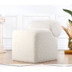 Lorence Home Monlik Teddy Kürk Beyaz Puf