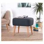 Lorence Home Parrot Koyu Gri Puf