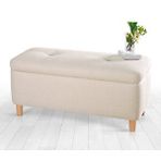 Lorence Home Rocio Sandıklı Krem Bench Puf