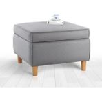Lorence Home Roscen Sandıklı Puf - Gri