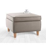Lorence Home Roscen Sandıklı Puf - Kahve Kahverengi