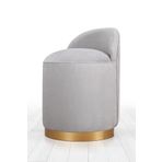 Lorence Home TY1069 Açık Gri Dover Puf