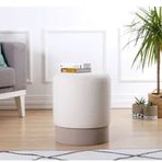 Lorence Home TY1794 Krem Ropp Puf