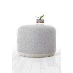 Lorence Home TY3448 Açık Gri Cedre Puf
