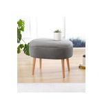 Lorence Home TY4491 Gri Moile Puf