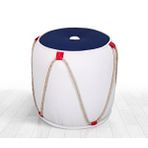 Lorence Home TY9027 Beyaz- Kırmızı Fora Beyaz-Kırmızı Puf