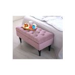 Lorencehome Maye Sandıklı Puf(Leylak)