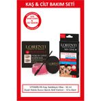 LORENTİ Vitamin B5 Kaş Sabitleyici + Gözenek Arındırıcı Siyah Nokta Temizleme Bandı 10'lu Bakım Seti