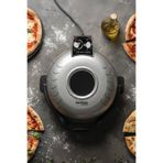 Lorenzo Pietra 12 in 1 Pizza Makinesi Lahmacun Tandır Ekmeği Bazlama ve Fırın Yemekleri Tepsi Hediyeli Gümüş