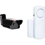 Lorex D12IR Ir Görünümlü Dış Ortam Maket Caydırıcı Dummy Kamera ve Lorex LR-4444 Kapı Pencere Alarmı